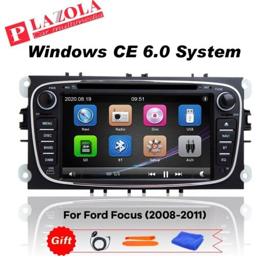 7 INCH Car Stereo Multimedia Player For Ford Focus II Mondeo C-Max S-Max Kuga 2008 2009 2010 2011 Radio GPS Bluetooth DVD DAB