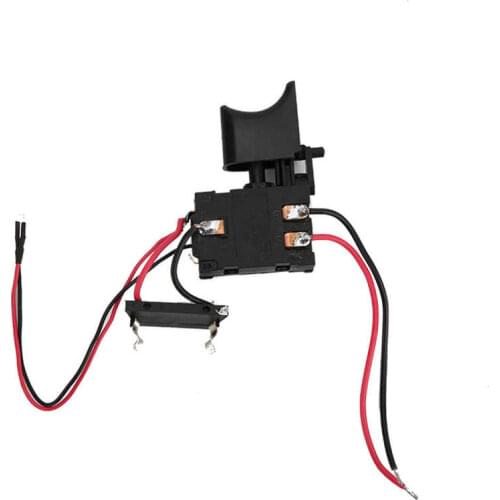 7.2 V-24 V Lithium Battery Cordless Drill Speed Control Trigger Switch With Small Light Rotary Switch