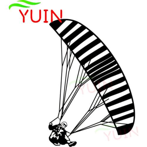 Car Sticker Interesting Paragliding Applique Fashion Cartoon PVC Body Decoration Motorcycle Cars Accessories Waterproof Decal