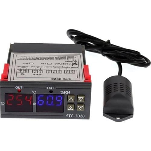 NEW Digital Thermostat Hygrostat Temperature Humidity Controller AC 110V-220V DC12V Regulator Heating Cooling Control