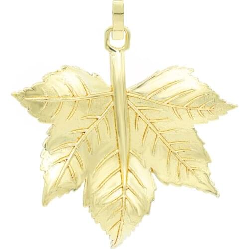 GULCE DERELI, LEAF CHARM, CHARMS, GIFT BOX, GOLD/SILVER PLATED
