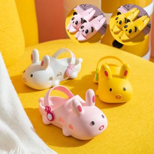 Summer Toddler Infant Kids Baby Boys Girls Cute Cartoon Animals Breathable Non-Slip Beach Sandals Shoes Outdoor Home Slippers#g4