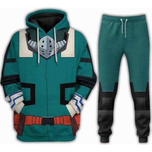 My Hero Academia Deku Izuku Midoriya Cosplay Costume Hoodies Coat Anime pullover hoodie pants sweater