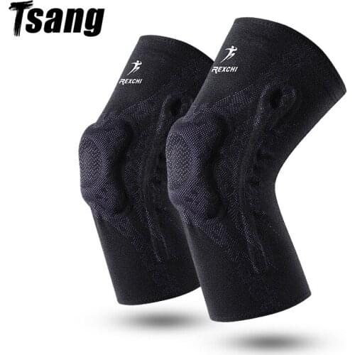Fitness Knee Pads Basketball Kneepads Protector Men Pressurized Support Gear Running Volleyball Brace Protector Sport Safety