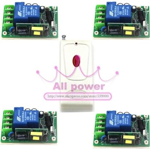 New Arrivel 110V 1CH Multi-function Learning Code Universal LED Lamp Remote Control Switch (85~250V / 30A)