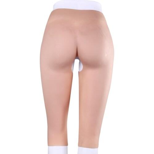 New silicone hip pants with open bottom design Crossdresser Transgender Drag Queen Shemale Hip Up Underwear Increase the hips