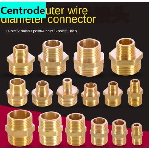 1/8 IN 1/4 IN 3/8 IN 1/2 IN 3/4IN 1 inch Thread outer wire teeth adapter reducer double outer wire directly