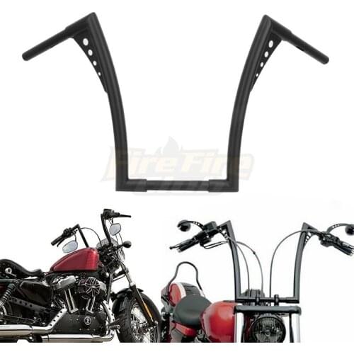 Motorcycle 16'' Rise Ape Hanger Handlebars Fit For Harley Touring Electra Glid Road King Electra Street Glide