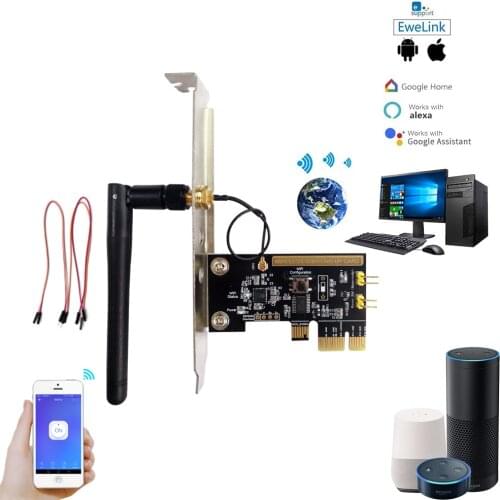 Computer Remote Boot Card EWeLink Remote Control Wireless WIFI Switch For Computer Alexa Google Home Smart Switch Turn On/OFF