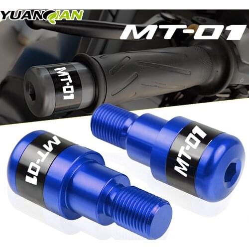 Handlebar Grips Bar Ends Hand Grip plug Slider End Caps For YAMAHA MT01 MT-01 MT 01 2004-2009 2005 2006 Motorcycle Accessories