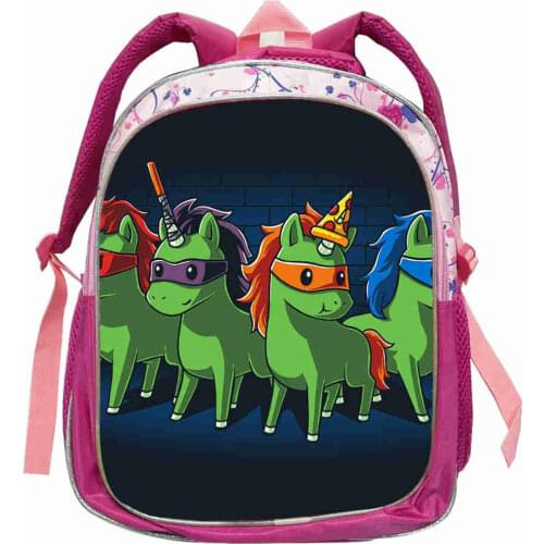 Unicorn Backpack Anime Animal Cat Dog Wolf Tiger Casual School Pink Bags Toddler Girl Mochila Gift Bolsa
