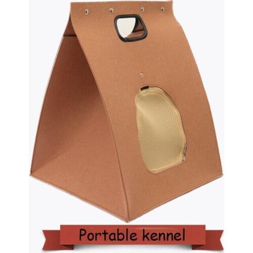 Kennel Handbag Breathable For Small Dogs Can Open Felt Bag Indoors Dog House Puppy