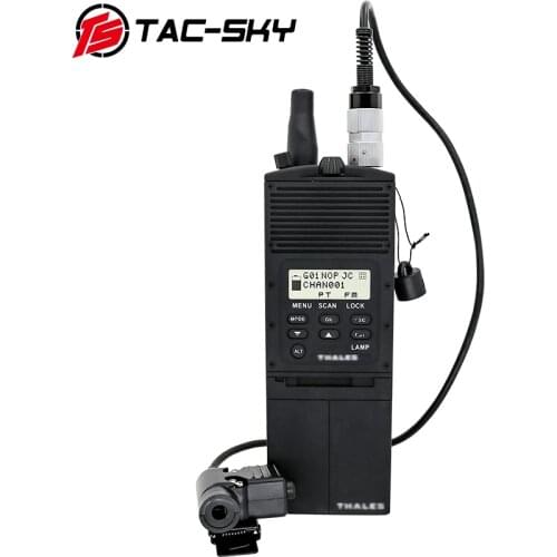 TAC-SKY Tactical AN/PRC 148 Walkie Talkie Model Dummy Case Virtual Box + Tactical PTT Adapter AN/PRC PTT 6-Pin U94 PTT