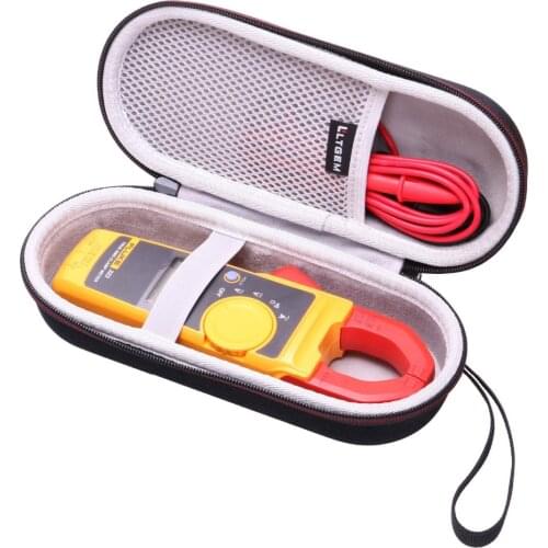 LTGEM Hard Case for Fluke 323/324/325 True-RMS Clamp Meter Clamp Multimeter AC-DC TRMS, Mesh Pocket for Accessories