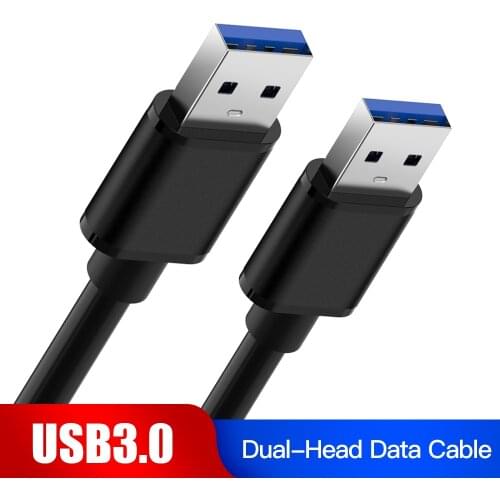 USB 3.0 Extension Cable Dual Type A Male to Type A Male Data Sync Cord Cable 5Gbps Super Speed For Radiator Laptop PC Printer