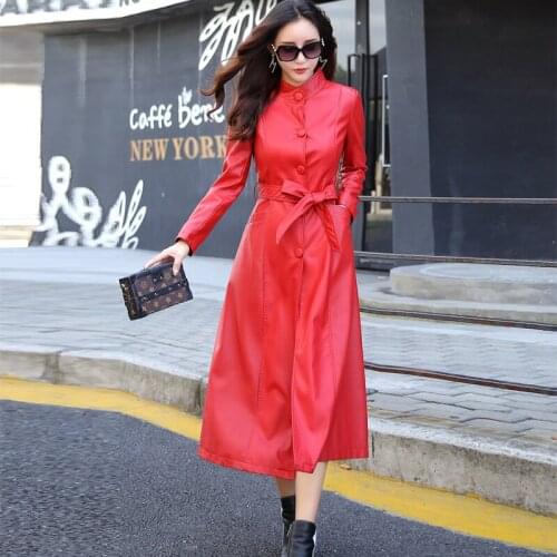 Vee Top Women's Leather Trench Coats China