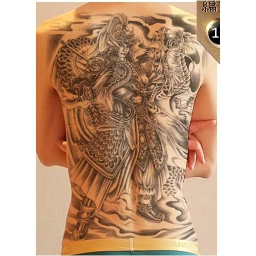 Waterproof Temporary Tattoo Sticker fighter mens whole back tattoo large tatto stickers flash tatoo fake tattoos for women