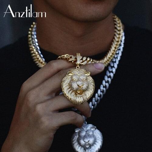 High Qualityc Silver Color AAA+Zircon Stone Bling Cuban Chain Link Choker For Men