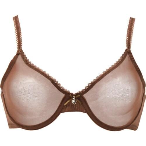 YANDW Sexy Bra Panties Sales Separated Set Transparent Gauze See Through Underwear Women Erotic Lingerie Hollow Plus Size BH