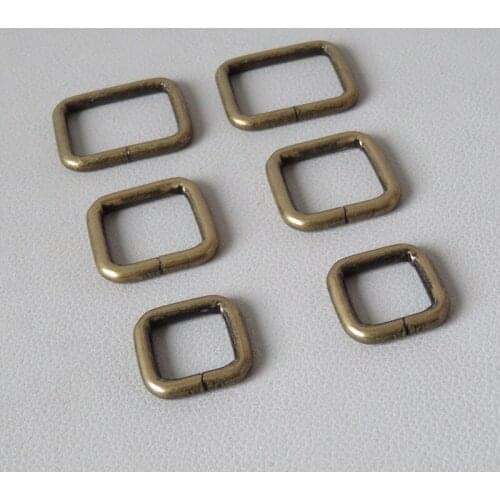 1Pcs DIY Metal Handbag Leather Bag Backpack Straps Belt Loop Rectangle Square D Ring Buckle Clasp Dog Leads Leash Accessories