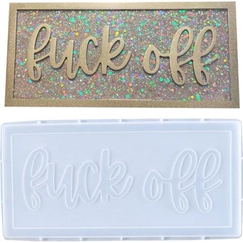 1 Pc Hanging Tags Epoxy Resin Mold Doorplate Door Signs Casting Silicone Mould DIY Crafts Home Decorations Making Tools