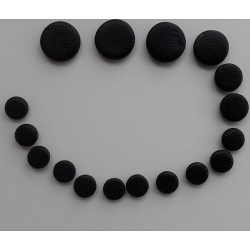 10 Sets Black Real Leather Clarinet Pads