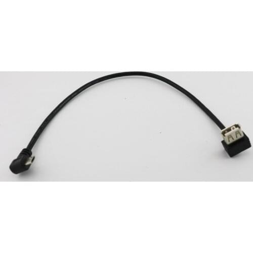 2pcs USB 2.0 A Female Angled to Micro USB 5 Pin Male Left Angled Data Charger Charging Adapter Cable Cord 1FT