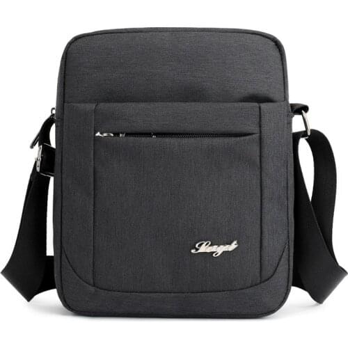 2020 Mens Nylon Shoulder Bag Small Waterproof Diagonal Men Crossbody Bags Black Messenger Business Bag Bolsos Mujer Sac A Main