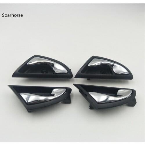 4PCS/lot Chrome Plating Front Rear Left Right Inner Interior Door Handle for JAC J3 J3S Turin 2009-2015