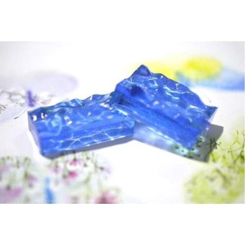 6Pcs Sea Wave Resin Mold Ripple Epoxy Resin Silicone Mold Resin Casting Mold Kit 85LB