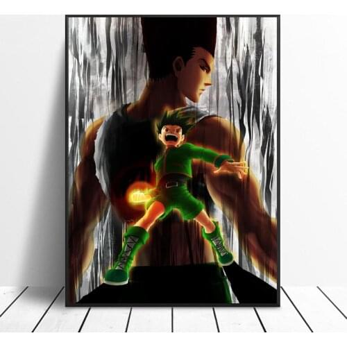 Aam58-Gon Freecss Evil Aura Canvas Painting Art Print Poster Picture Wall Modern Minimalist Bedroom Living Room Decoration