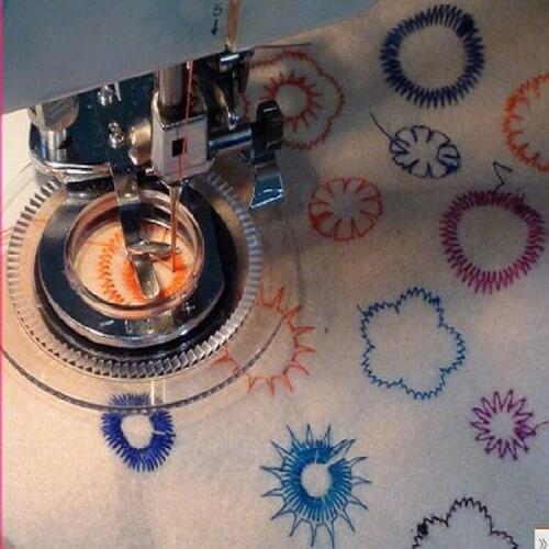 Sewing accessory embroidery foot disc multifunctional household electric sewing machine tool embroidery pressing foot fittings