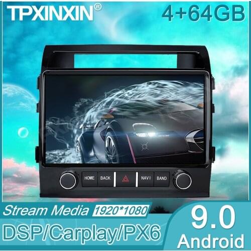 Android 9 For Toyota Land Cruiser Lc200 2008-2015 Car GPS Navigation Streaming Media Multimedia Player Head Unit Auto Radio