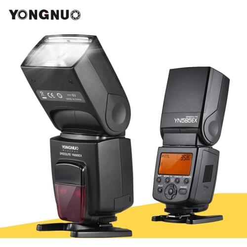 YONGNUO YN585EX P-TTL Wireless Speedlite Flash Light GN58 HSS 1/12000s SP S1 S2 Slave AF-assist Rear Curtain SYNC LCD Screen