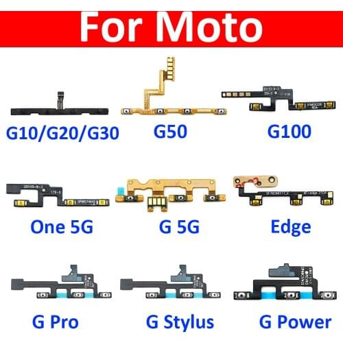 Power On Off Volume Side Button Key Flex Cable For Motorola MOTO G30 / G50 / G 5G / G Power / G Style Replacement Parts