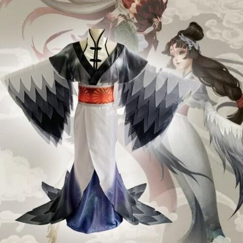 Game Identity V Cosplay Costumes Hunter The Geisha Michiko Cosplay Costume Manchurian Crane Skin Uniforms Clothes Dresses hot