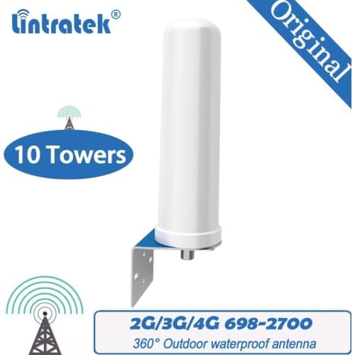 Lintratek Omni Antenna Outdoor for 690MHz ~ 2700MHz 2G 3G 4G GSM repeater cellular amplifier Internet Mobile Signal Booster #30