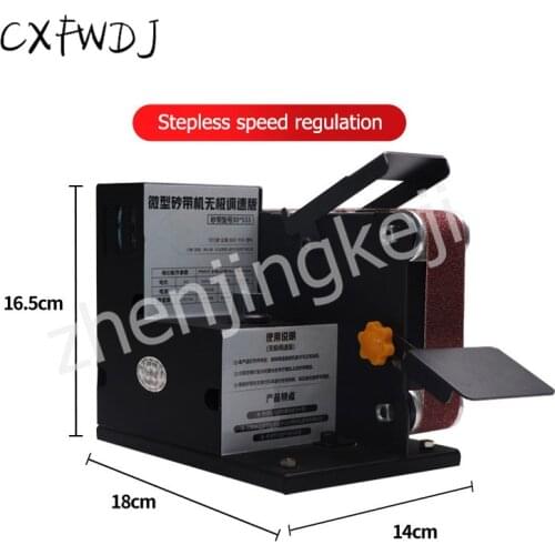 SD-01 Miniature Small Electric Belt Machine DIY Polishing Machine Grinding Machine fixed Angle Sharpening Machine Blade Desktop