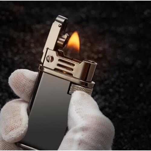 New kerosene lighter retro personalized cigarette smoke accessories creative catapult rocker windproof lighter mens gift