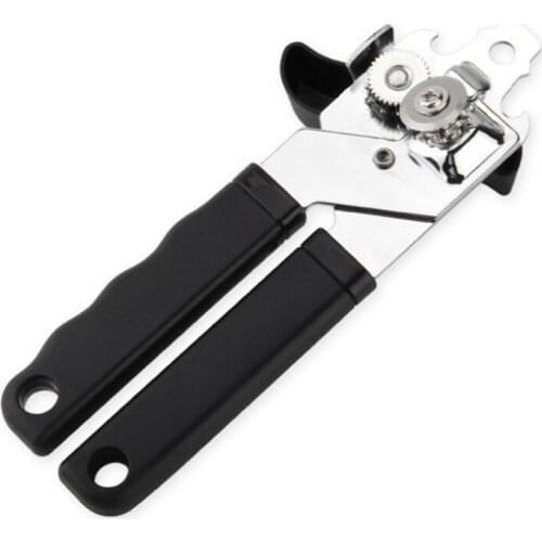 New Heavy Duty Iron Tin Can Opener Cutter Comfort Handle Grip Stainless Steel Kitchen Multi-Tool