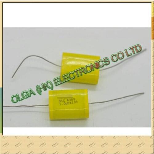 The axial capacity polyester CBB20 capacitor c 105 1 uf 630 v into 2.8