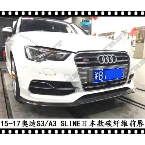 Suitable for Audi Trbt S3 Carbon Fiber Lip A3sline Modified Front Shovel S-line Small Enclosure 2015