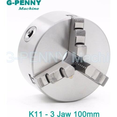 CNC 4th axis A axis 100mm 3 jaw Chuck self-centering manual chuck K11 fourth jaw for CNC Engraving Milling machine Lathe Machine
