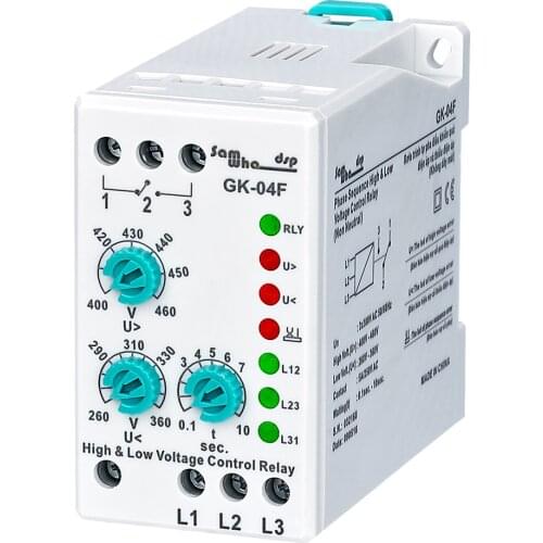 Phase Sequence Phase Failure Voltage Analogue Adjustable Protection Relay (Non-Neutral)