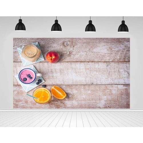 Scopiso Wooden Board Backdrop Orange Peach Juice Background Birthday Wedding Baby Shower Family Party Decor Photo Studio Props