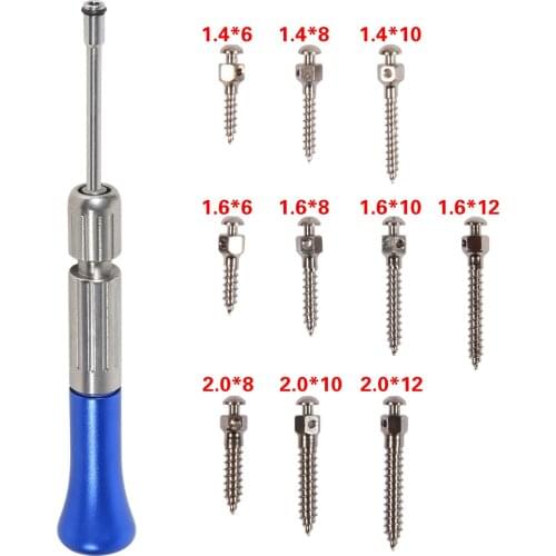 Dental Orthodontic Implant instrument Mini Micro Screw Driver Self Drilling Tool*10PCS Screws Tools
