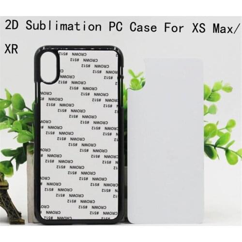 2D Sublimation Case For iPhone XS Max XR X XS PC Hard Blank Printed Cover with Aluminum Metal Sheet 10pcs wholesale dropship