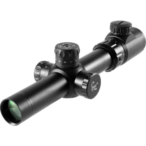 2.5-8x24 Tactical Riflescope Hunting Scopes Red /Green Dot Illuminated Sight Sniper Scopes w/22mm For Airsoft Air Gu