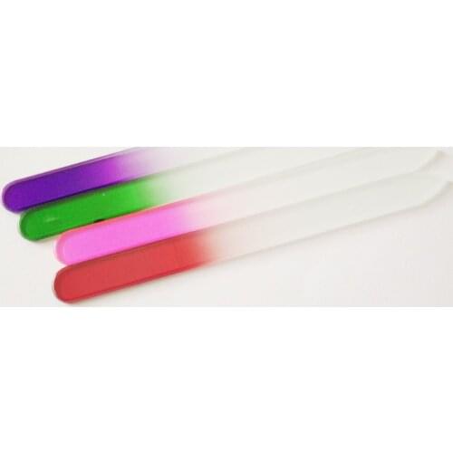 10pcs high quality 140mm glass nail files, pretty mix color,good quality,glass nail files, free shipping