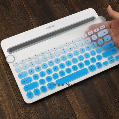 Keyboard Cover Protector For Logitech K480 Bluetooth Multi-Device Keyboard Silicone Dustproof Wireless Desktop Dust skin film